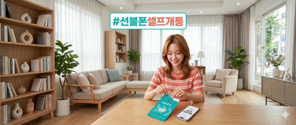 선불폰셀프개통을 돕기위한 이미지