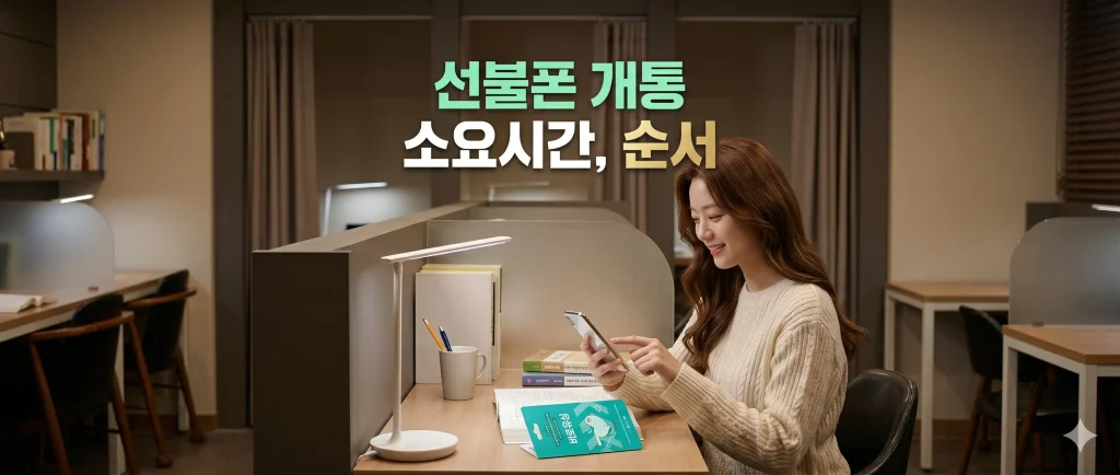선불폰 개통 소요시간